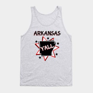 Arkansas State Map Y'all Tank Top